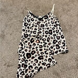 Leopard Print Women's Sleepwear Set